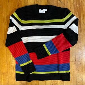 Topman multicolor striped sweater ribbed